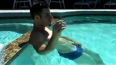 Gay sex teen ass boy blonde xxx Pool Four-Way! - drtuber.com