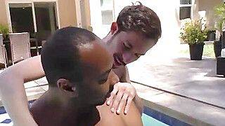 White guy makes love with a huge cocked black man - gayxo.com